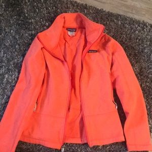 Orange Patagonia fleece